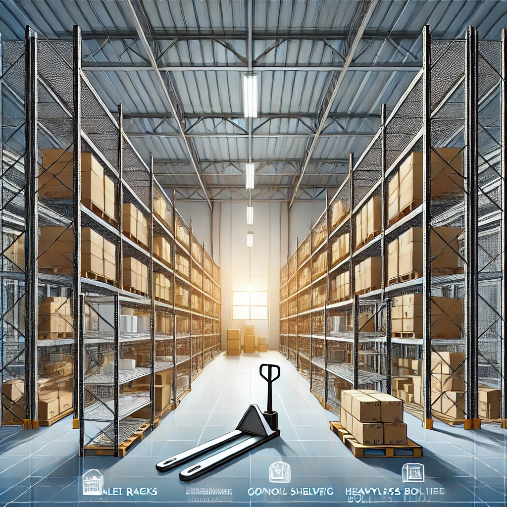 Warehouse storage racks for optimized business space